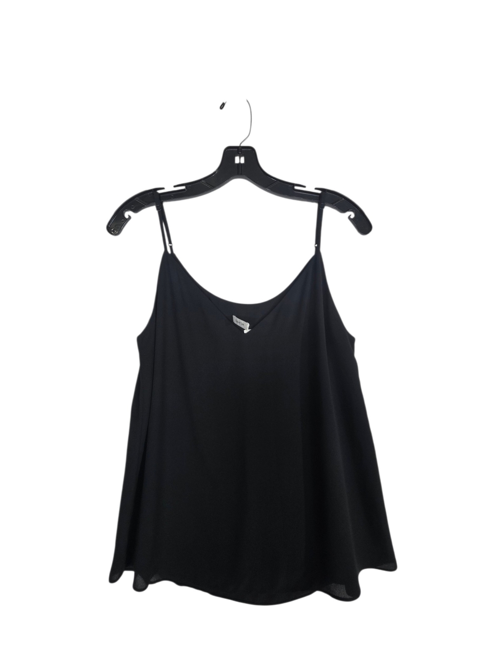 Babaton Black V-Neck Silk-Feel Camisole